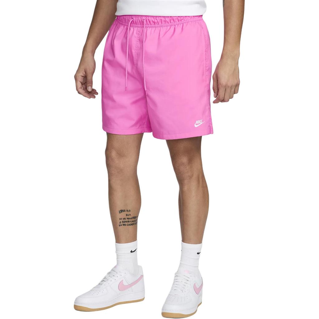 Nike Solid Color Lace-Up Casual Shorts Men Bottoms Playful-Pink FN3307-675