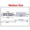 Hydraulischer Puffer Türschließer 25KG bis 80KG Einstellbare Geschwindigkeit Automatisches Türschließgerät Leise Soft-Close Türhalter