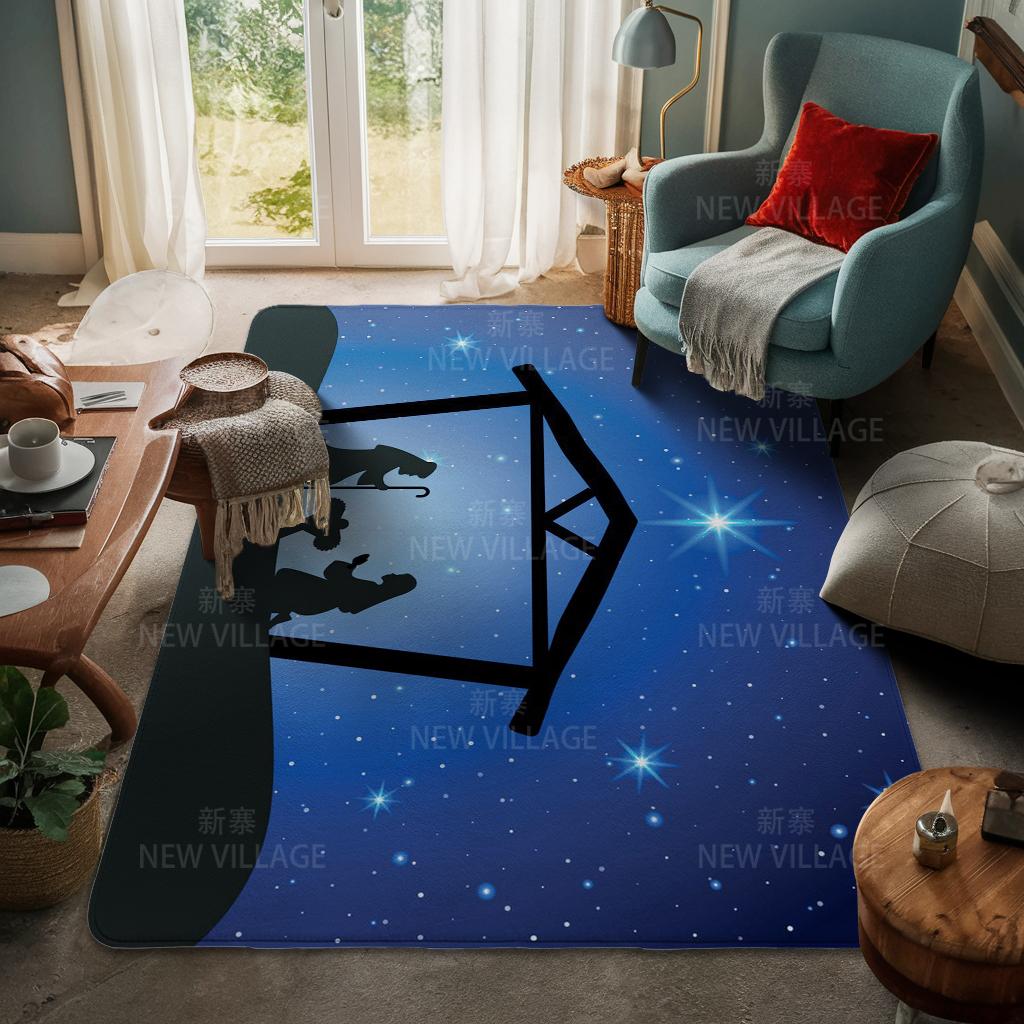 House Entrance Carpet Home Door Mat Living Room Bath Foot Bathroom Non-slip Water Absorption Rugs Bath Merry Christmas Winter