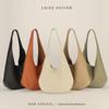 Genuine Leather Women's Tote Bag, Fashionable, Simple, Lazy Style, Large Capacity, High-End One-Shoulder Underarm Design