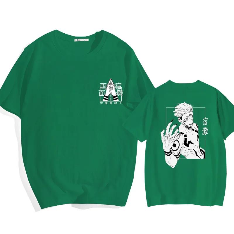 New Anime Ryomen Sukuna Field Expand T-Shirt Street Cool Ryomen Sukuna Printed T-Shirt Shirt Summer Punk Harajuku T-Shirt Top
