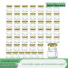 Hexagonal Transparent Glass Jar for Honey, Jam, or Sauces - Ideal for Weddings & Households