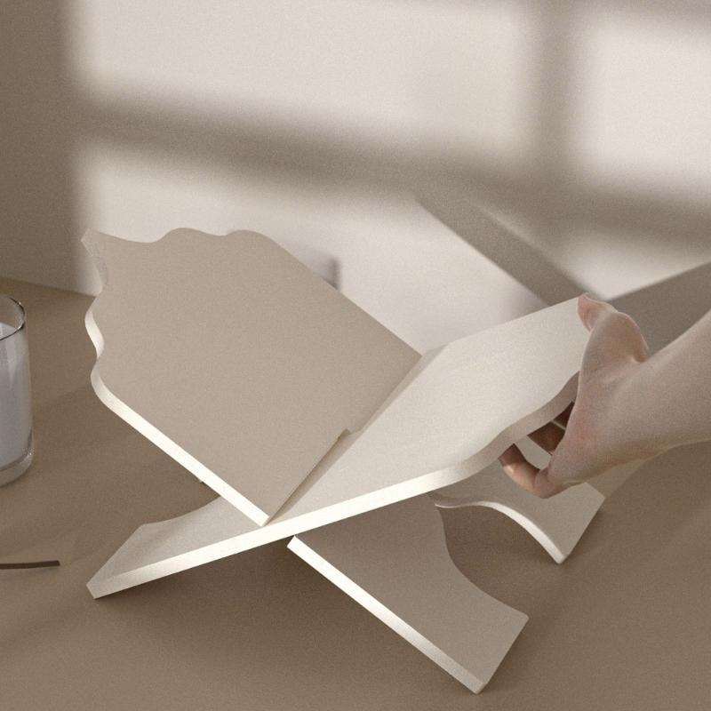 Pack of 2 Reusable Silicone Book Holder Mold Chanting Support Molds for Resin Crafting Projects Home Decors Accessories