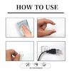 Strong Hold Transparent Wall Mounts Featuring Adhesive Technology Cautious Cable Fixing Hooks Suitable for Light Wire