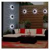 Led Solar Wall Lamp Petal Shaped 8 Modes 90 Degree Adjustable Outdoor Lighting Garden Decorative