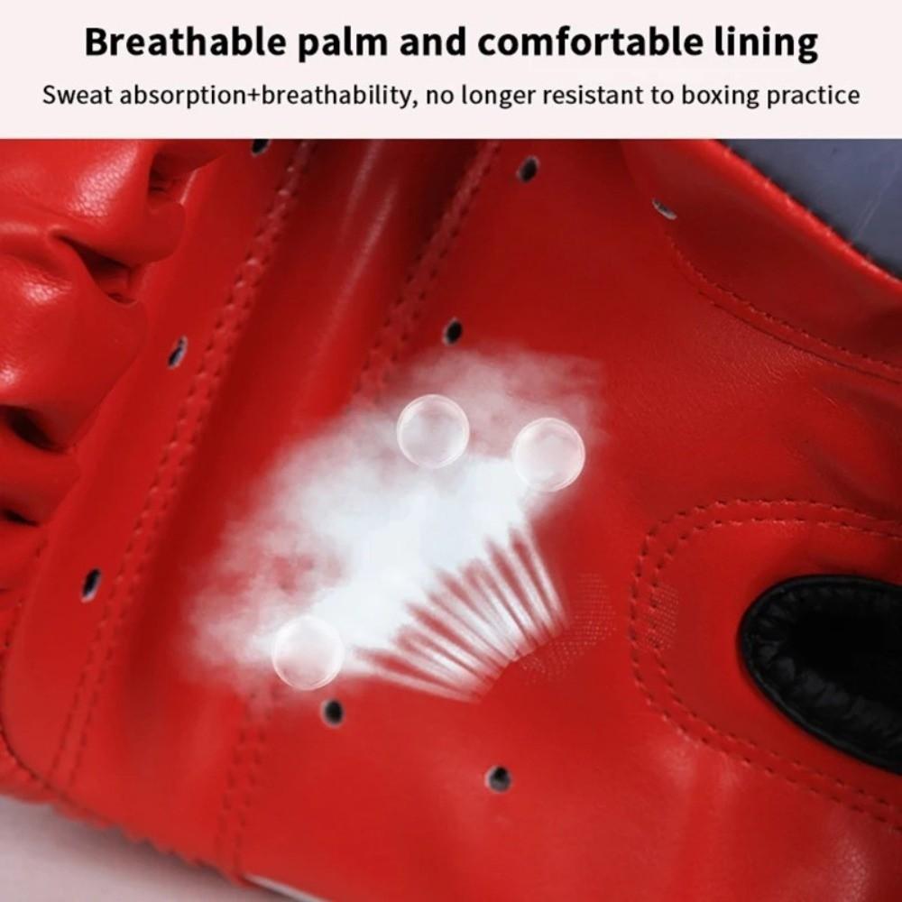 1 Paire Gants de Boxe Amortissants Gants d'Entraînement en Cuir PU pour l'Entraînement des Enfants
