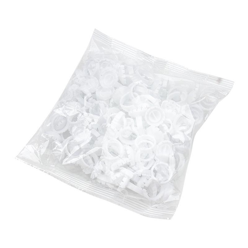 Embroidery Eyelash Extension Ring: Heart-Shaped Blooming Resin Cup (50/Bag)