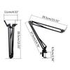 Microphone Arm Stand Adjustable Suspension Boom Scissor Mic Stand Stable Mount Arms for Radio Studio, Podcast, Gaming