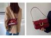 Damen Retro Weinrot Hufeisenschnalle Handtasche - 2025 Schulter- & Messenger-Stil