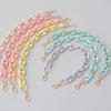 New Fashion Woman Bag Accessory Detachable Candy Matte Acrylic Chain Cute Acrylic Luxury Strap Women Bag Shoulder Handle Chain