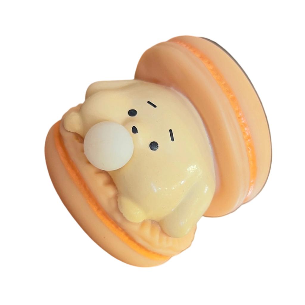 Cartoon Macaron Bubble Hamburger Squeeze Toy Stress Relief Sensory Fidget Office Desk Decors Gift