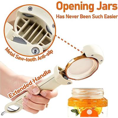 Retractable Bottle Opener Functional Scientific Lever Principle Retractable Jar Opener Adjustable  Screwer 3 In 1 for Hotel