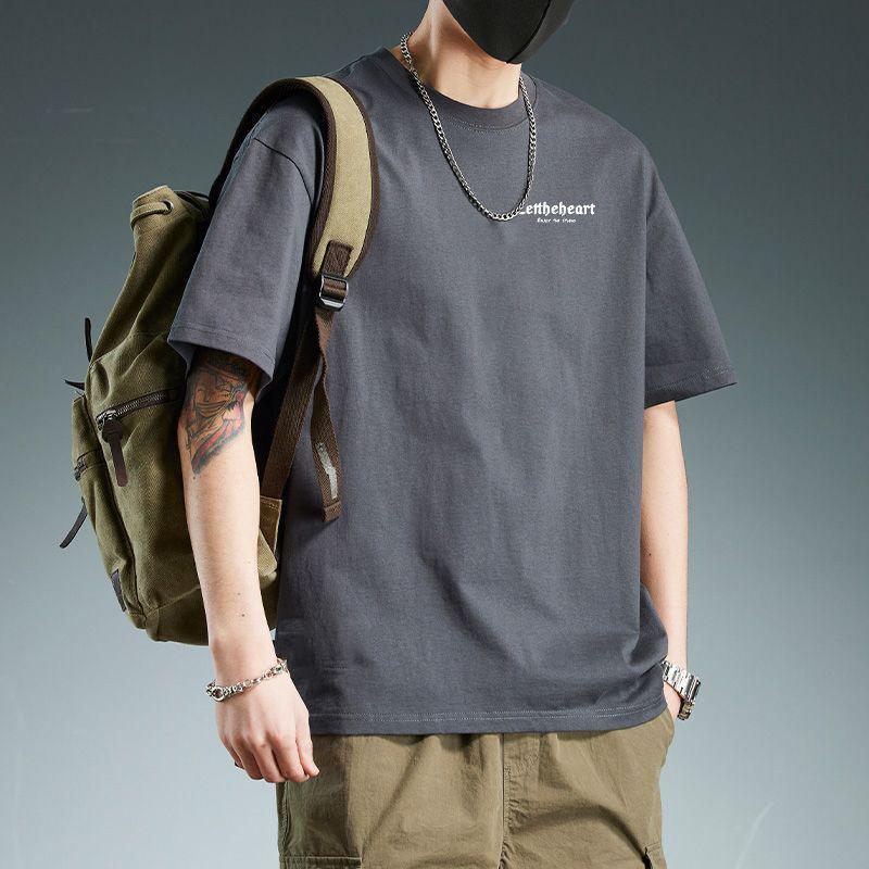 

GMXIA Men s Fashion Casual Summer Spring Tops & T-shirts XXXL сірий