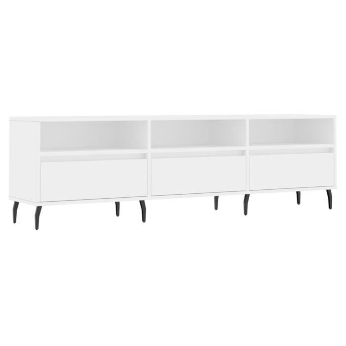VidaXL TV Stand White 150x30x44.5 Cm Engineered Wood 831292