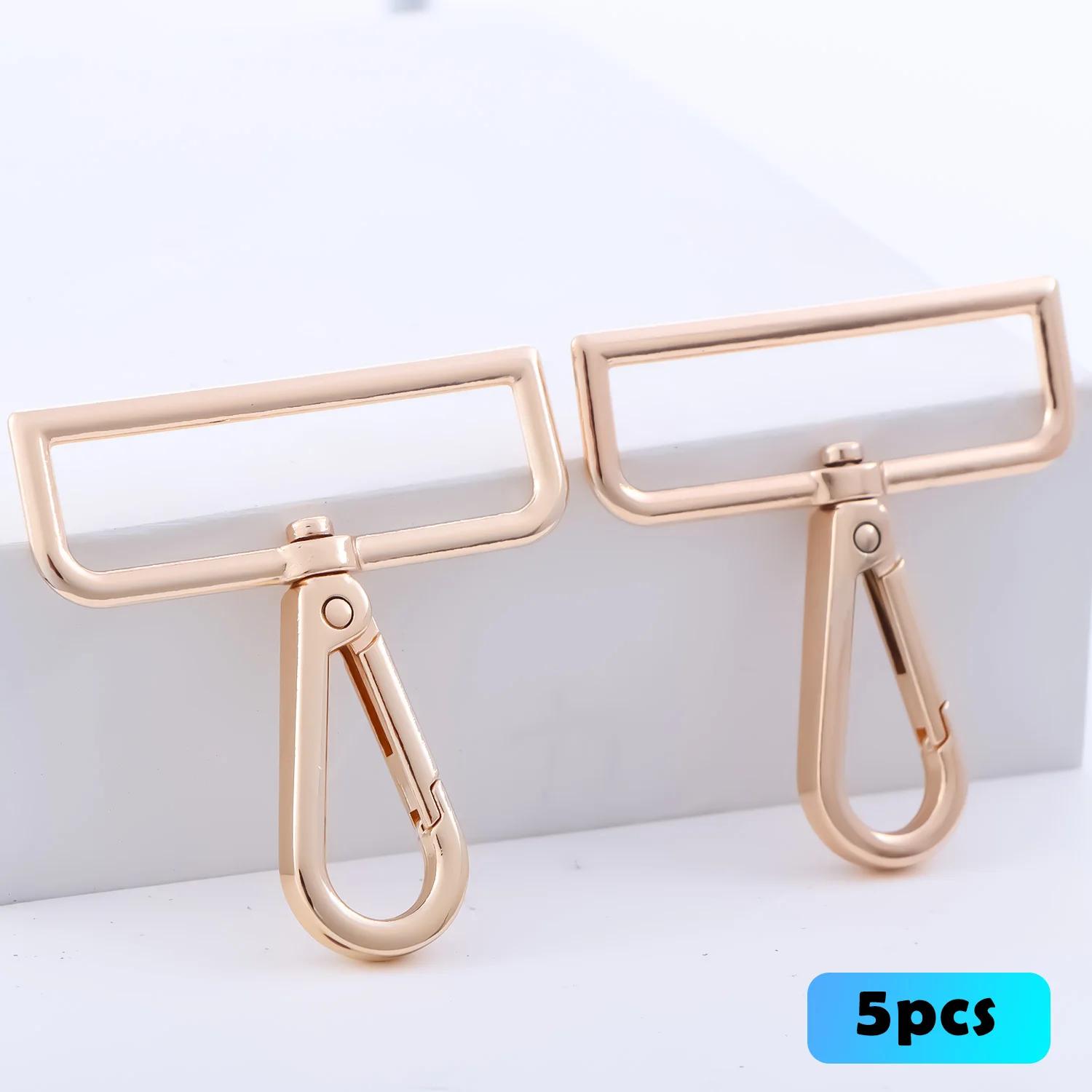 

5 шт. металлических поворотных карабинов, застежки-лобстеры для брелков, фурнитура для кошельков, изготовление сумок, крючки для шнурков 16mm золотой