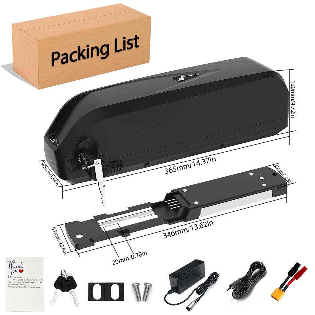 EU Stock Factory Wholesale E-Bike Battery Pack 36V 48V Hailong Electric Bicycle Battery Ebike Battery for Folding Electric Bike