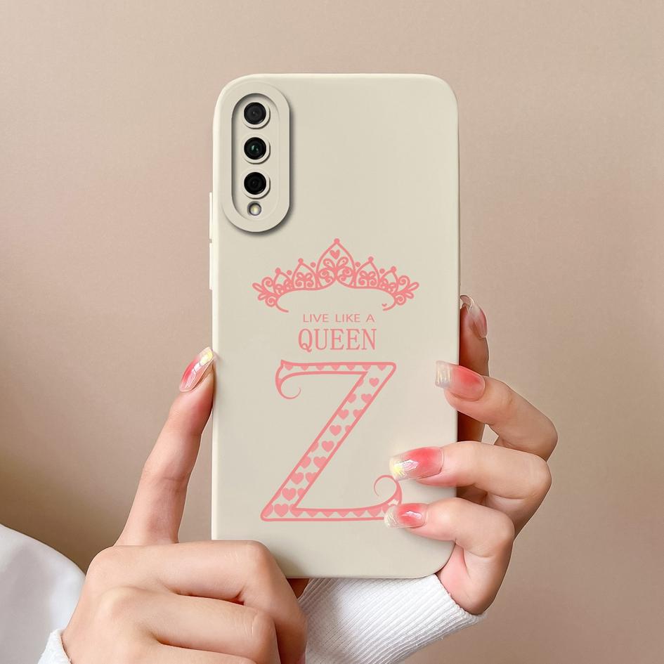

Для Huawei Y5P Y6P Y6S Y7P Y7A P Smart 2021 Z Чехол Задняя крышка Роскошные буквы Короны Матовая жидкость Мягкий силиконовый противоударный защитный чехол для бампера Huawei Huawei Y7P 2020
