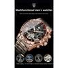 POEDAGAR Luxury Men Watch Luminous Waterproof Hollow Tourbillon Male Clock Week Date Business Automatic Mechanical Watches