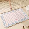 Imitation cashmere bathroom floor mat toilet toilet toilet door mat