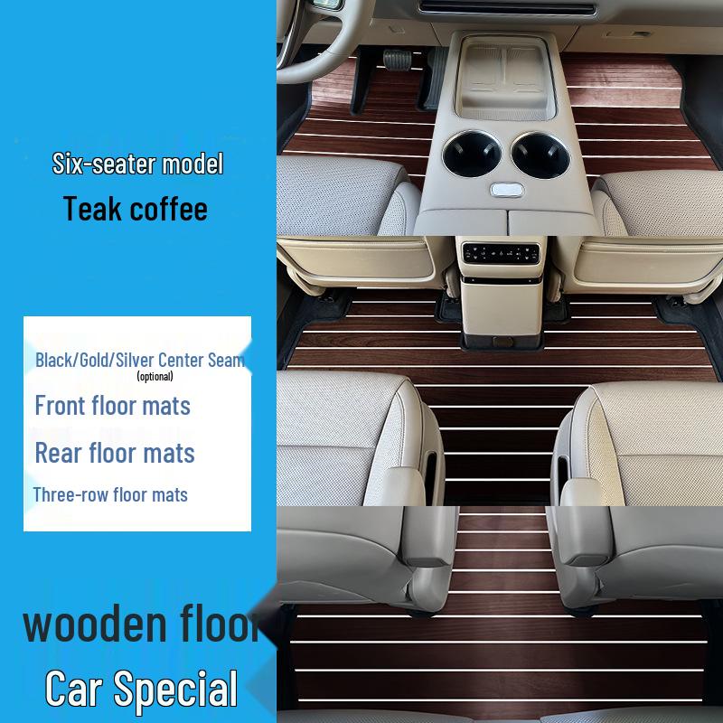 Dedicated Solid Wood Floor Mats for Nio ES8 Lydo L90 - Custom Car Flooring Accessories