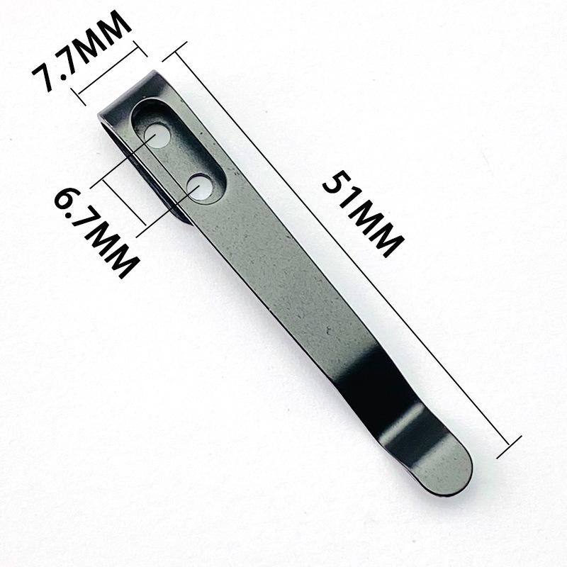 Stainless Steel Back Clip for DIY Folding Pocket Knife Tool DIY Accessories Back Clip Custom Folding Knife Back Clip Holder