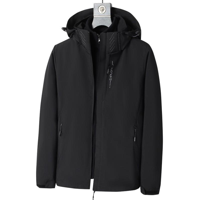 Men Women Waterproof Windproof Hiking Jacket Outdoor Climbing Coat Lightweight Breathable Fall Winter Hooded Sportwear