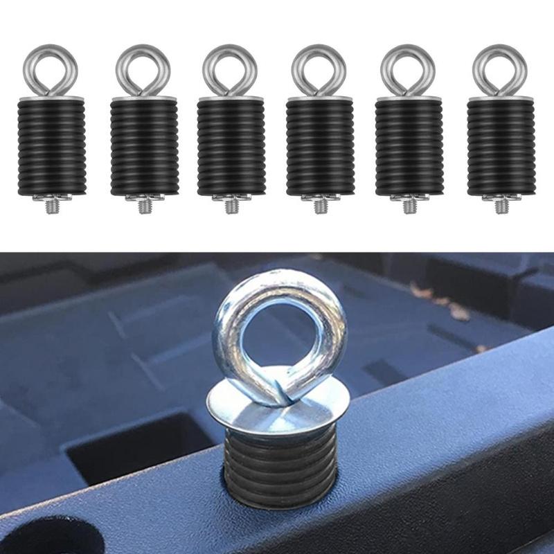 6Pcs Tie Down Anchors Accessories For Polaris General Ranger 500 570 1000 XP 900 800 700 with 1-7/16" Hole