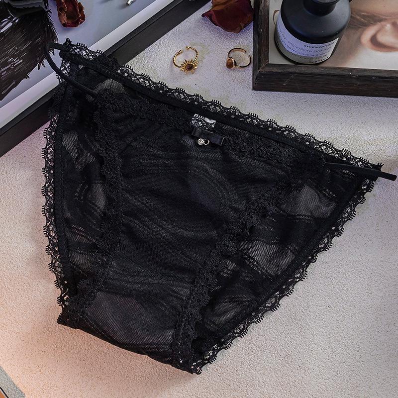 

Женские Весенние и Летние Сексуальные Кружевные Прорезные Тонкие Трусики-Слипы с Хлопковой Ластовицей, Дышащие, Удобные, Низкой Посадки M