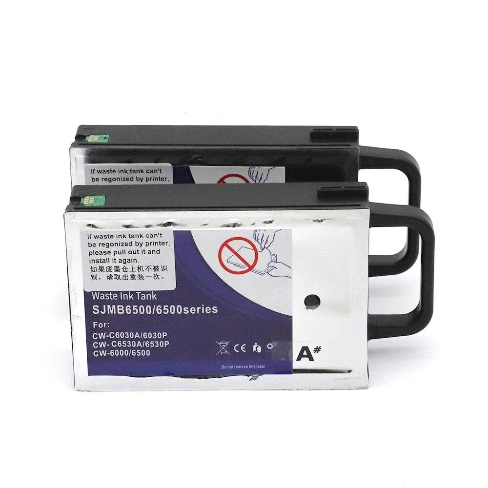 NOVA caixa de manutenção SJMB6500 SJMB6000 para impressora EPSON ColorWorks CW-C6030A C6030P C6530A C6530B Tanque de manutenção A+Bmodelo 1 conjunto