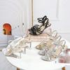 2020 sommer Neue Alle-um Sommer frauen Schuhe Ein Wort Schnalle Einfache Hang Ferse Sandalen Transparent LFD