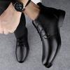 High-top leather shoes men's new winter leather velvet warm Martin boots business dress casual men's shoes
