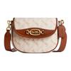 Harley 22 Druckbeschichtetes Canvas mit Druck und Handschuhgegerbtes Leder Handtasche Crossbody Schultertasche Klein Damenhandtaschen CR512-B4TXF