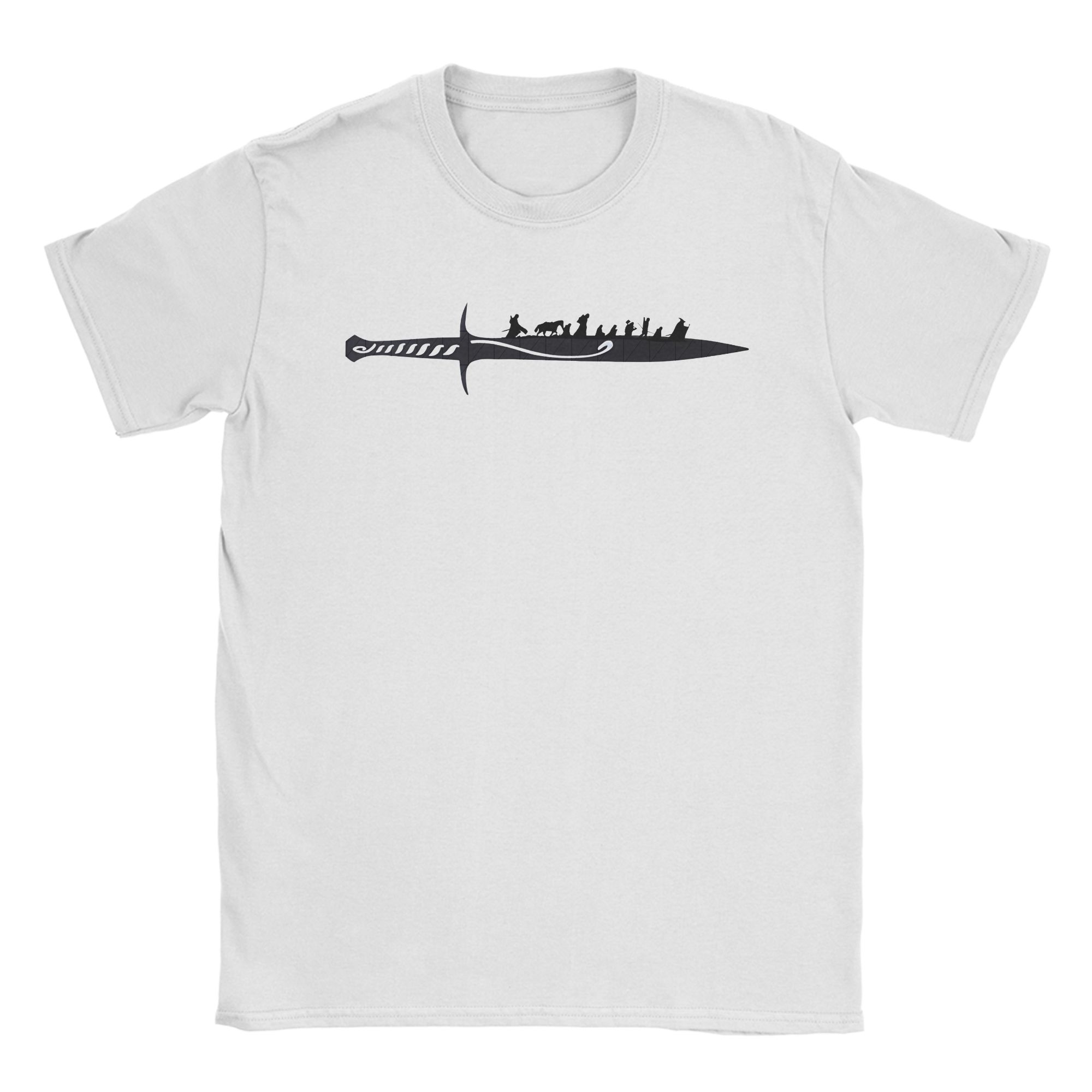 Fellowship Sunrise By The Mountains T Shirts Unisex Cotton Funny TShirts Crew Neck LLords Of The RRings Meme Tees Clothes Party S