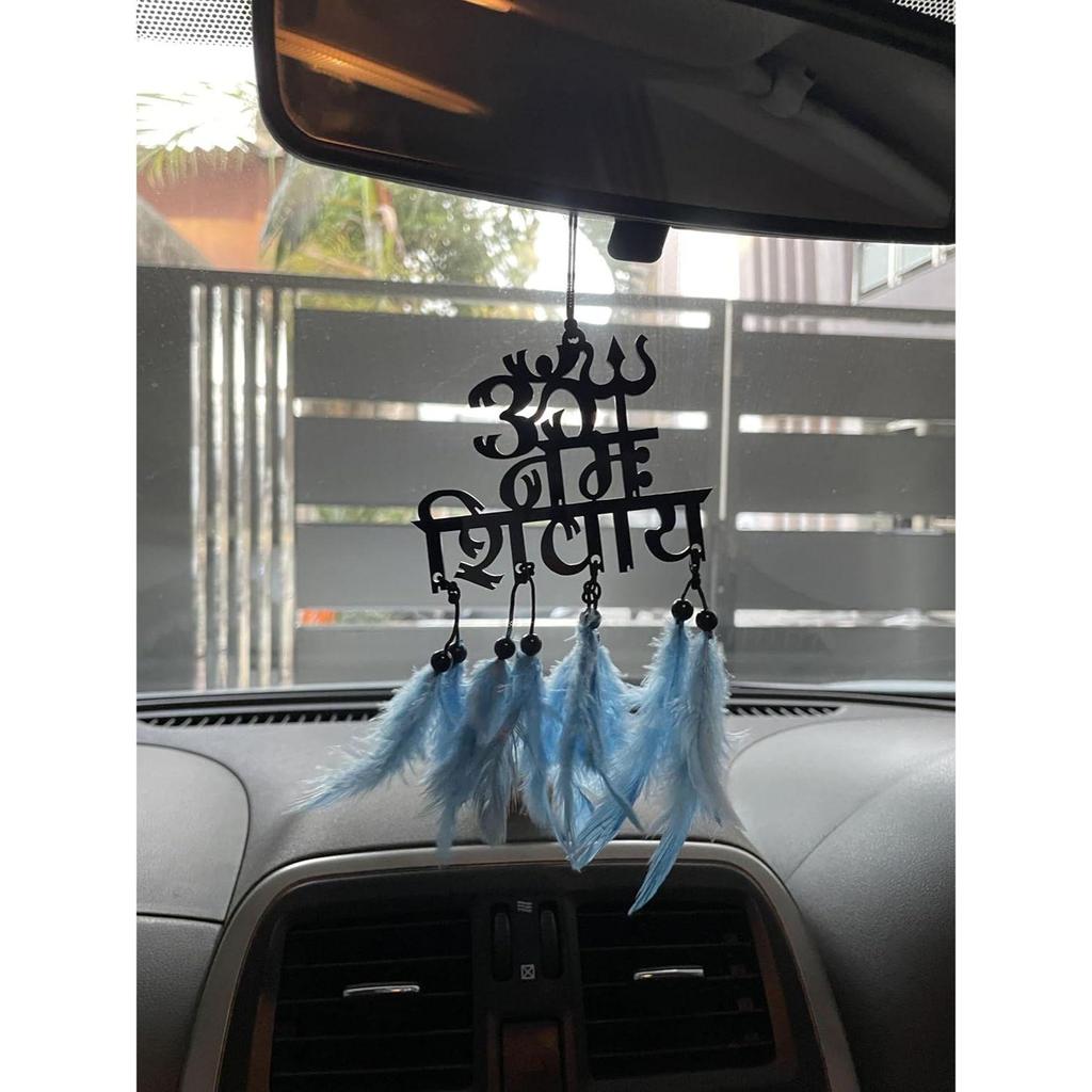Acrylic Fancy Dream Catchers for Car Hanging Ornament | Elevate Car,Home,Office & Garden Decor | Divine God Elegance | Positive Vibes Mirror Decor
