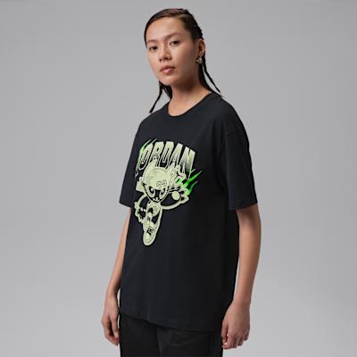 Jordan Drop Shoulder Sleeve T Shirt Women s S