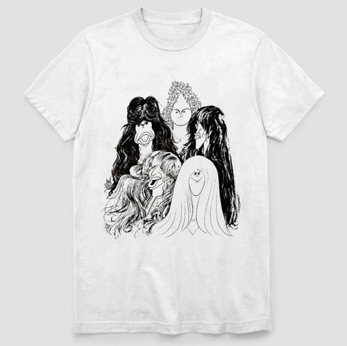 Aerosmith Draw the Line Белая Мужская Футболка Унисекс Все Размеры XL