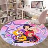 1pc Kpop Team Carpet, Round Rug, Comfortable, Suitable for Entryways, Living Rooms, Office, And Bedrooms, Christmas Decoration