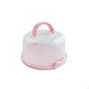 Cake Carrier with Dome Transparent Handle Clear for Home Cooks, Parties,