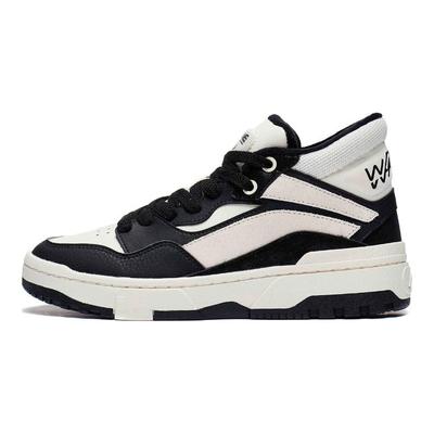 Li Ning We I Mid Fleece Versatile Comfortable Non-Slip Wear-Resistant Skate Shoes Women Skate Shoes Black AGCT226-2