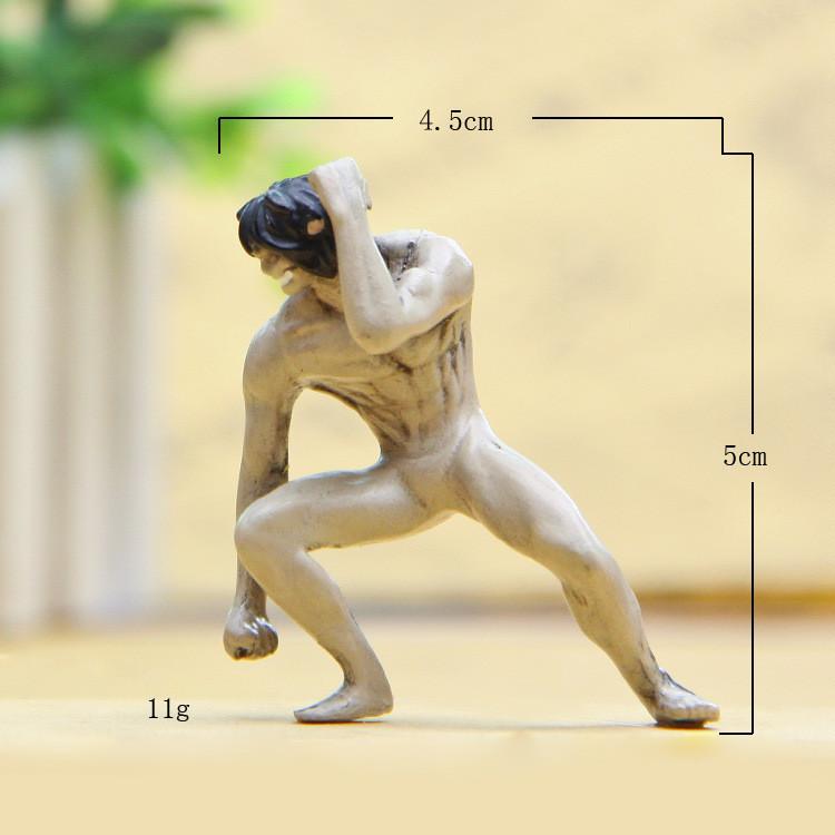 

The Cannibalistic Creative Giant Figurine Diy Micro Landscape Home Decor Gift For Collectors Gray