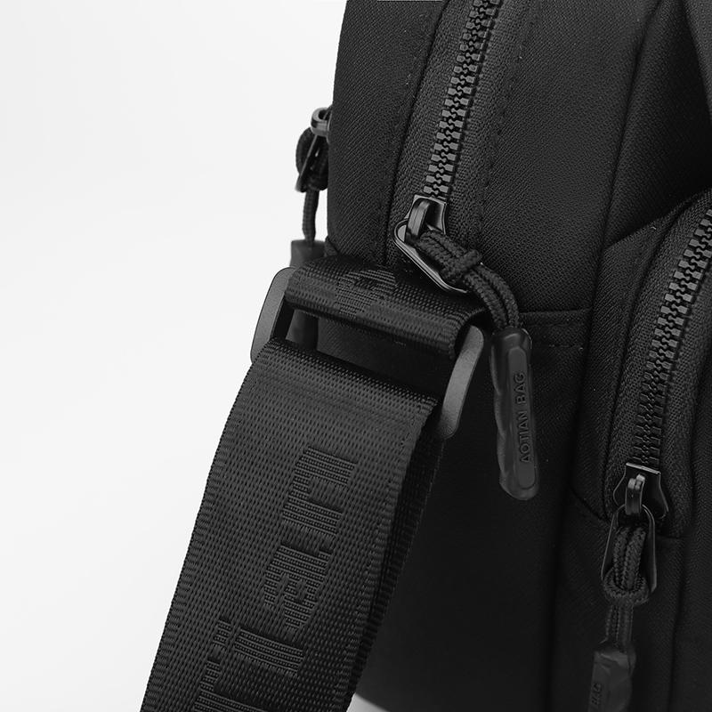 Men's Oxford Bag Multi-Layer Shoulder Crossbody Bag