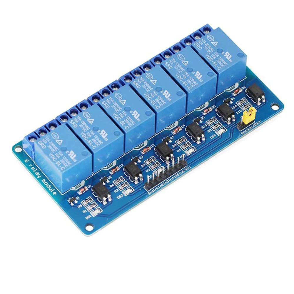 5V 12V  Relay Module1 2 4 6 8 Channel with Optocoupler Relay Output 1 2 4 6 8 Way Relay Module for Arduino in Stock