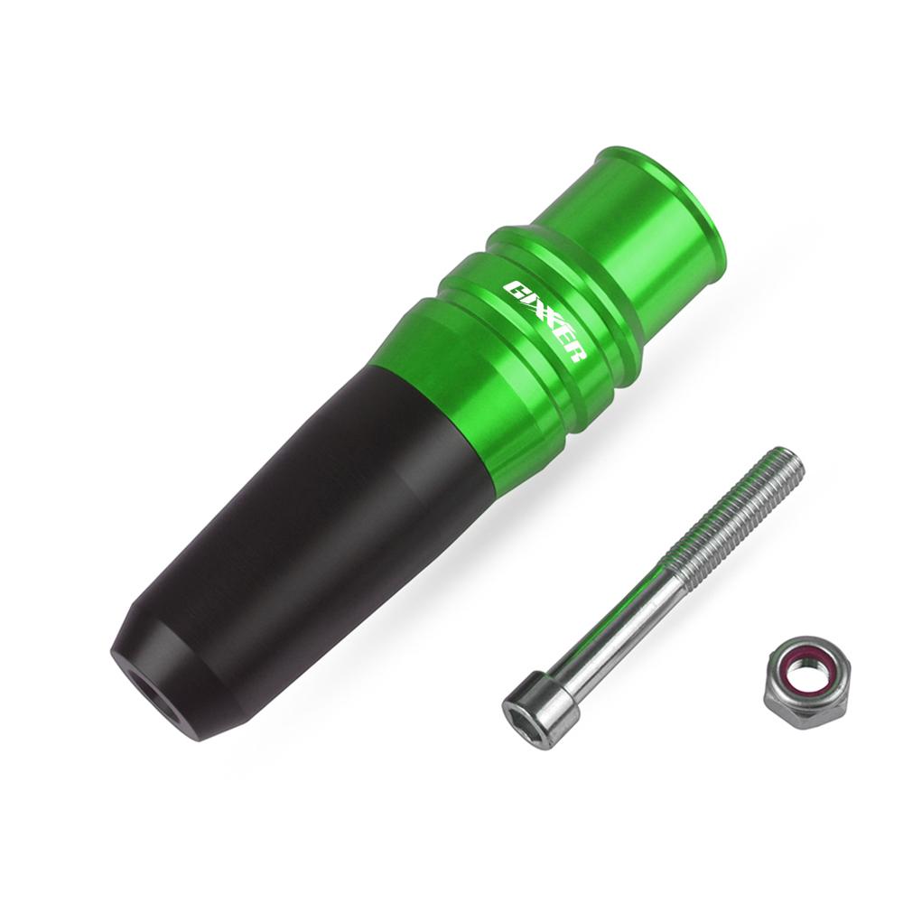 With GIXXER Logo CNC For Suzuki GIXXER 250 2023 Exhaust Frame Sliders Crash Pads Falling Protector Motorcycle