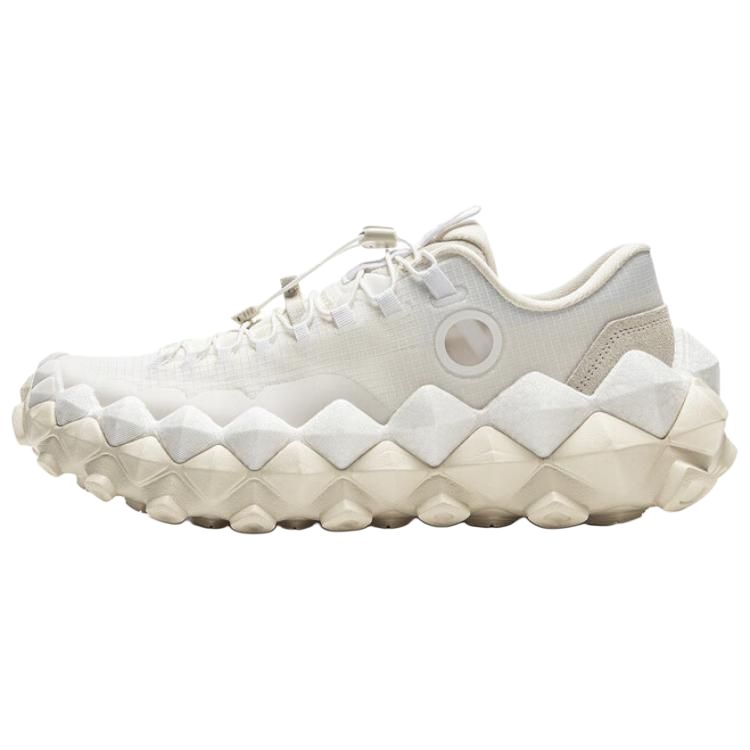 Li Ning Minimalist Comfortable Shock Absorbing Lightweight Rebound Low Top Casual Shoes Unisex Casual Shoes Standard-Off-White AZGV113-7
