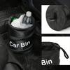 Foldable Garbage Bag Collapsible Car Trash Can Interior Waste Container Waterproof Oxford Multipurpose Snack Organizer Cloth Bin with Lid