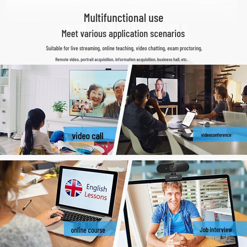 Hikvision DS-E14a 2K USB Webcam