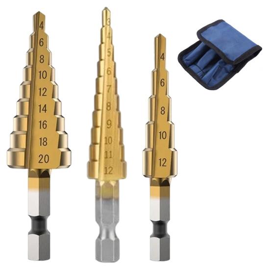 

Набор сверл с шестигранной ручкой и титановым покрытием, дизайн с прямым пазом, нержавеющий, высокая прочность, DIY, деревообработка