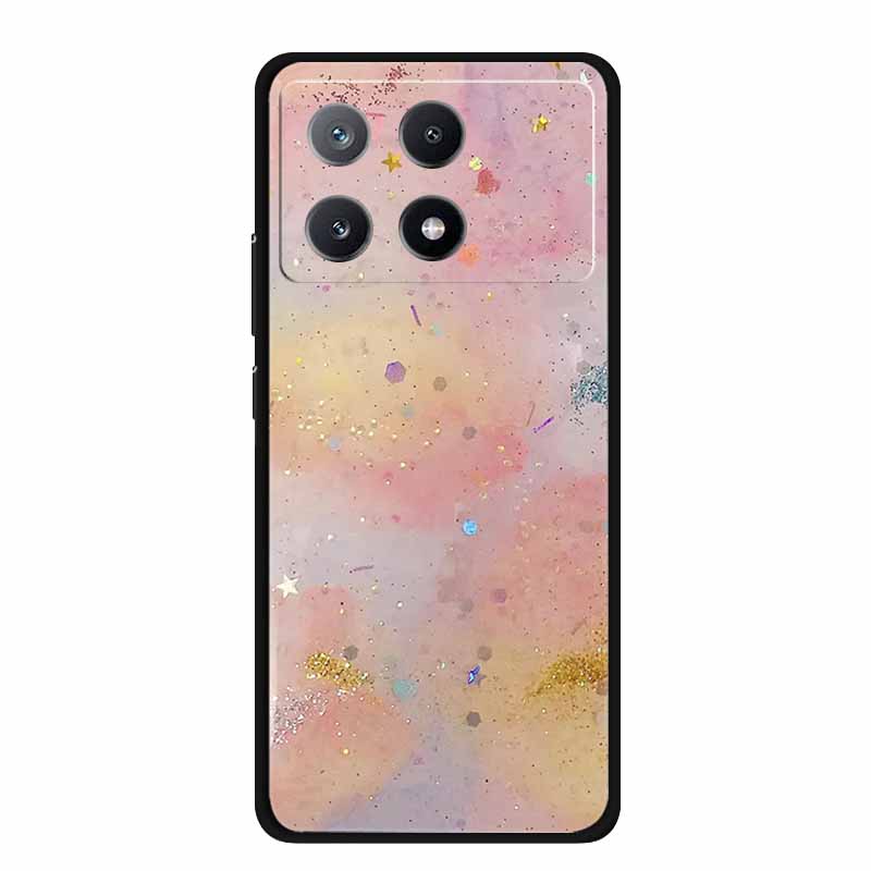 Marble Pattern Phone Case for Poco X6 Pro Clear Edge Cover Funda for Xiaomi Poco X 6 Pro Soft Transparent Coque Color Back Shell