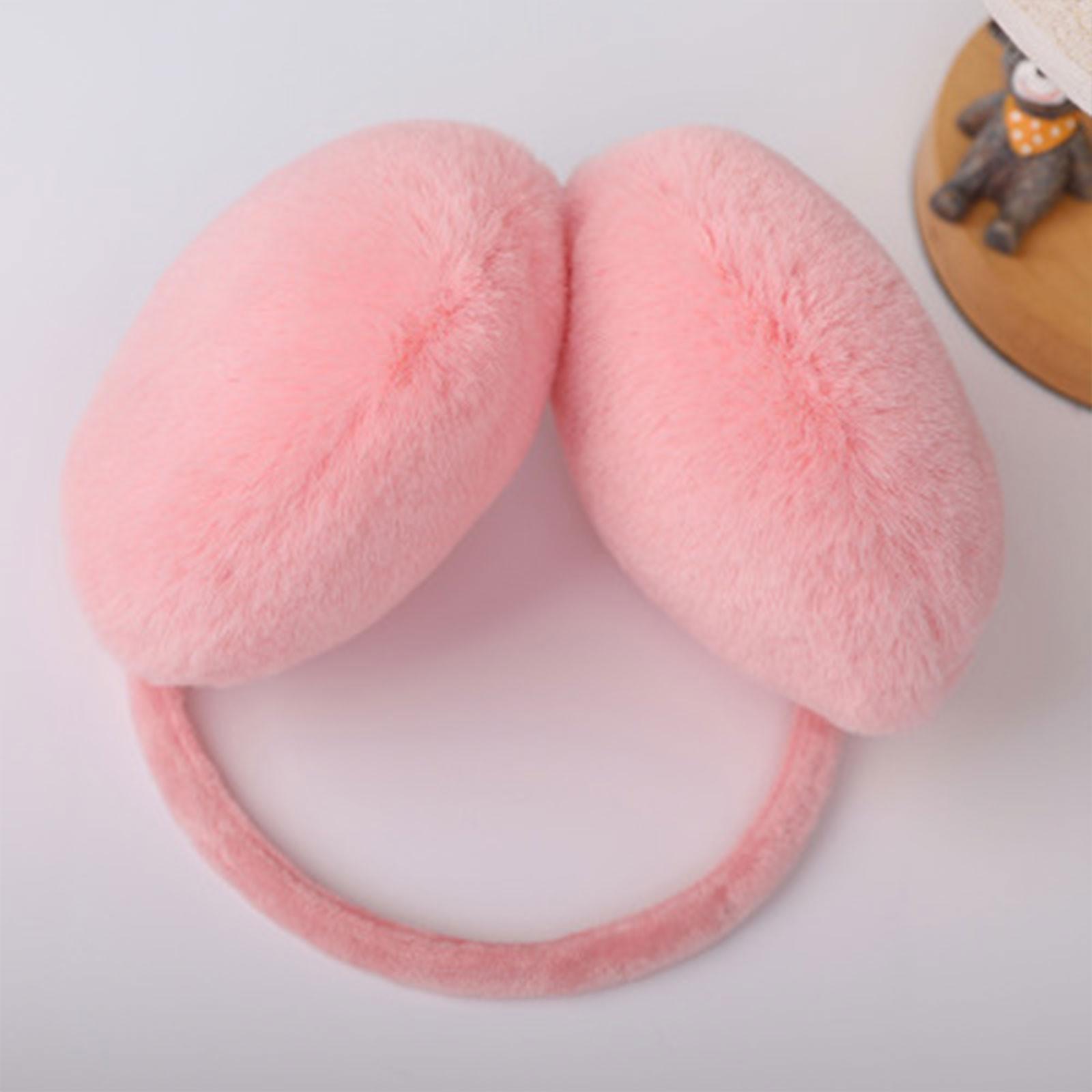 

Women Winter Cute Earmuffs Ladies Earmuffs Plush Warm Earmuffs рожевий