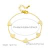 Fashionable Elegant White Shell Heart Collarbone Chain Earrings Necklace Bracelet Women Set Versatile Gift